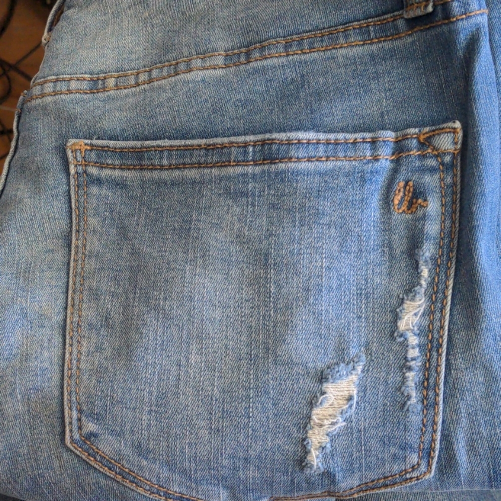 Nwot LuLaRoe Women's Skinny Jeans - Distressed Blue, Sz 28 - Picture 2 of 6